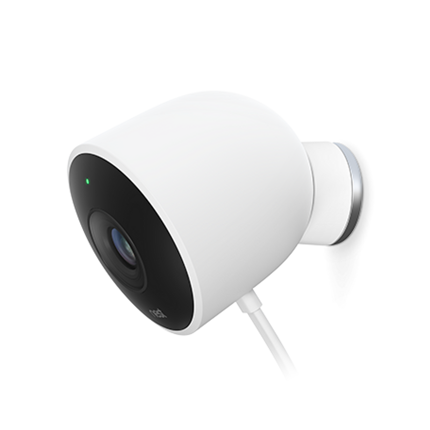 Google Nest Cam | IQ Outdoor Security Camera | Wired | White
