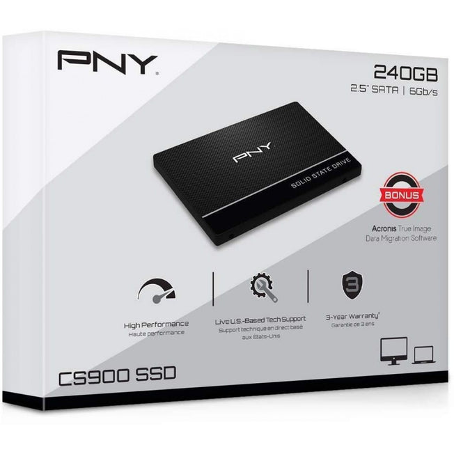 PNY CS900 3D NAND 2.5" SATA III SSD | 240GB | Internal Solid State Drive