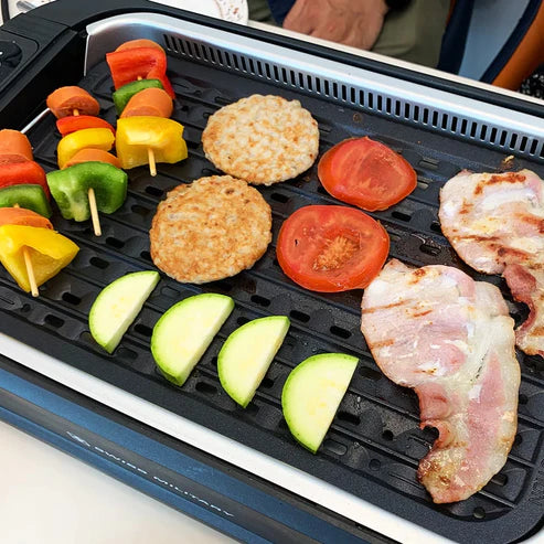 Swiss Military Smokeless Grill with Glass Lid