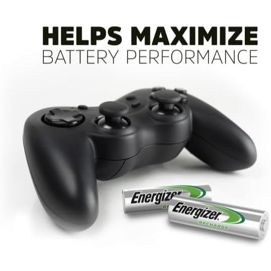 Energizer | Mini Battery Charger with 2 AAA Rechargeable Batteries