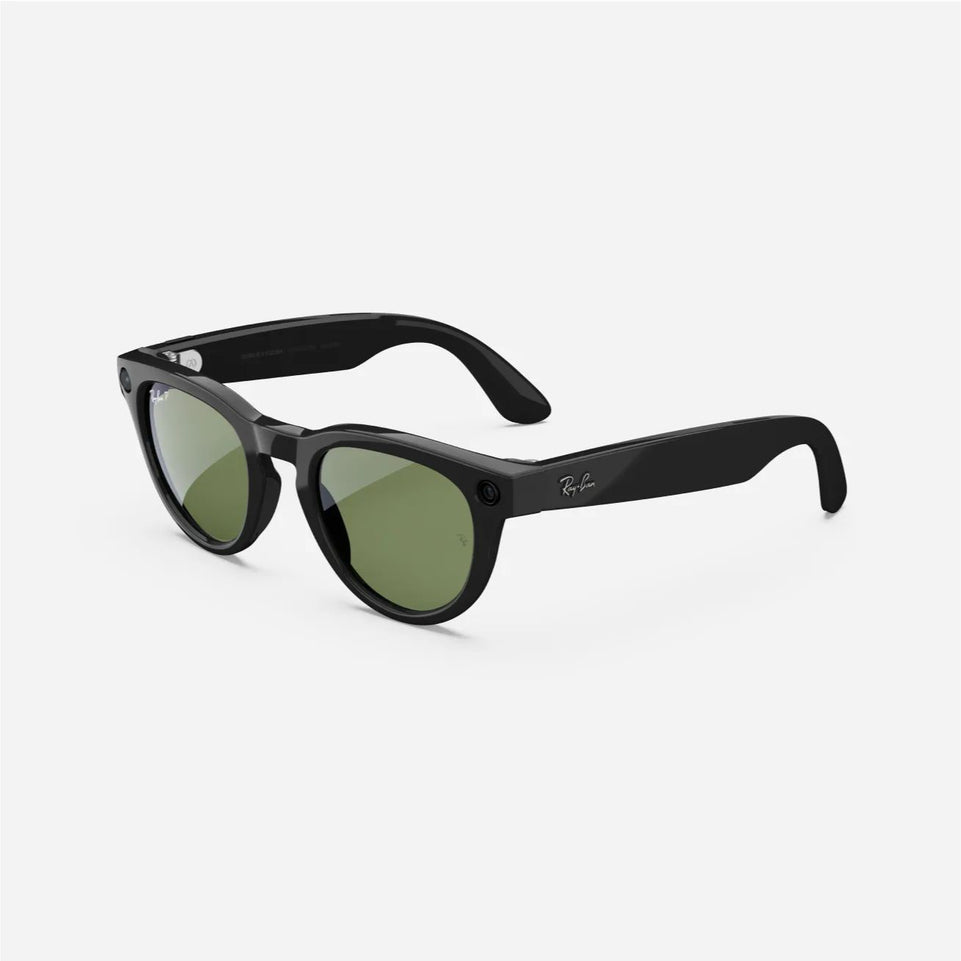 Ray-Ban | Meta Headliner Smart Sunglasses Shiny | Black/Green