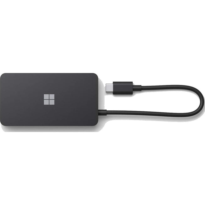 Microsoft USB-C Travel Hub HDMI | VGA, USB A, USB C and Ethernet Ports | Black