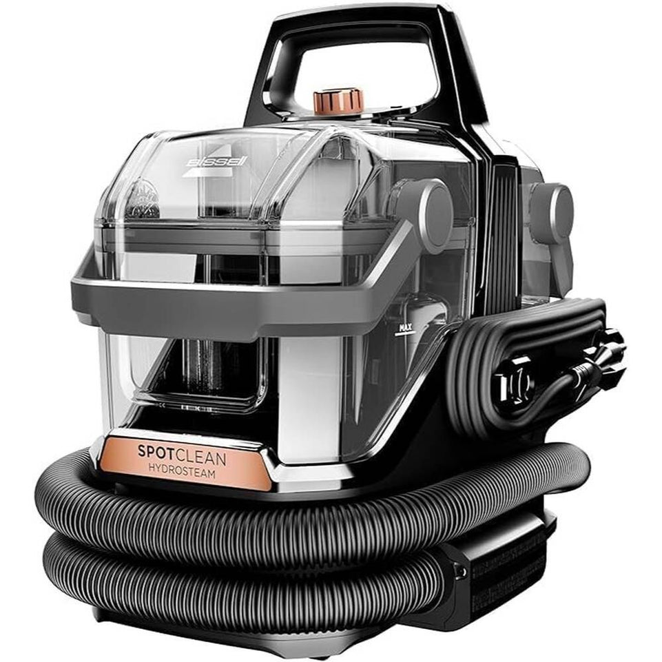 Bissell SpotClean HydroSteam | Portable Deep Cleaner | Dual-Tank System | 3 Cleaning Mode Settings | 2.8L Clean Tank & 2.2L Dirty Tank | Black | 3697Z