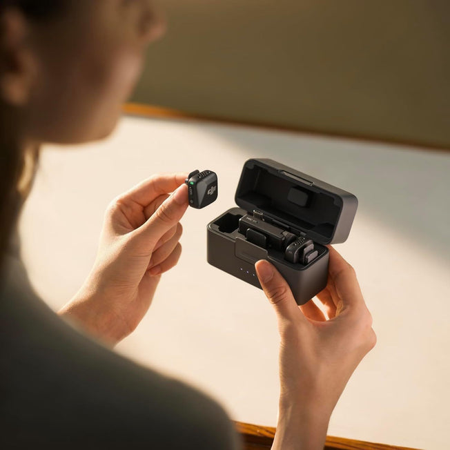 DJI Mic Mini | 2TX+1RX+Charging Case | Detail-Rich Audio | 48h Use | Noise Cancelling | Automatic Limiting | Wireless Mic for Camera/iPhone/Android | Vlog