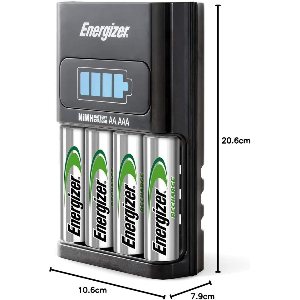 Energizer | Mini Battery Charger with 2 AAA Rechargeable Batteries