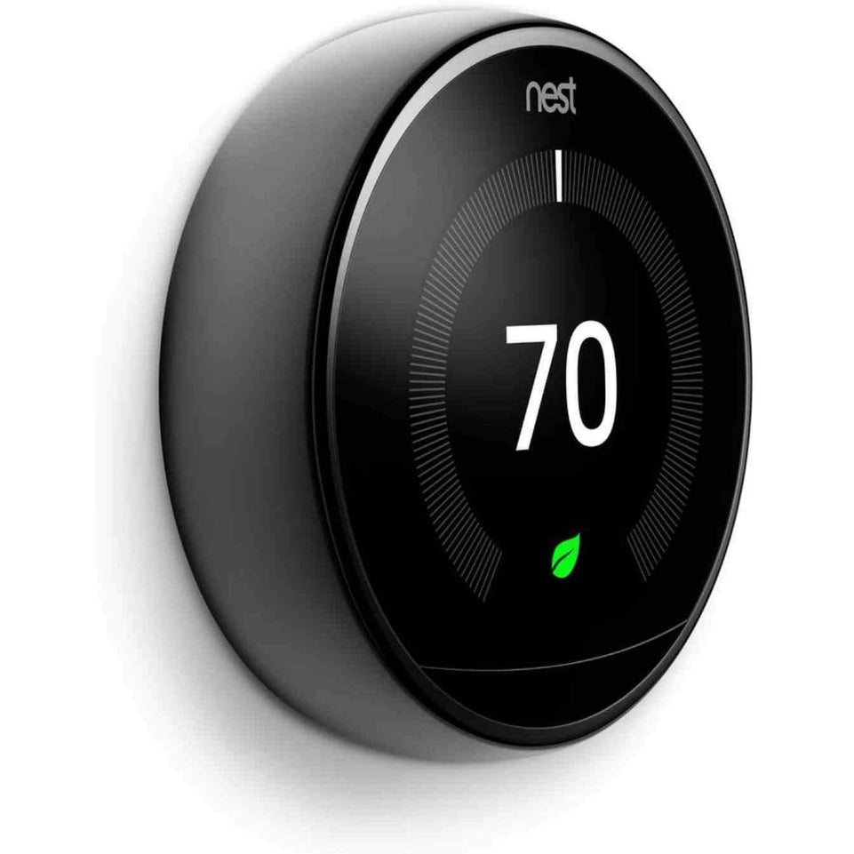 Google Nest Learning Thermostat | 3rd Generation | Mirror Black