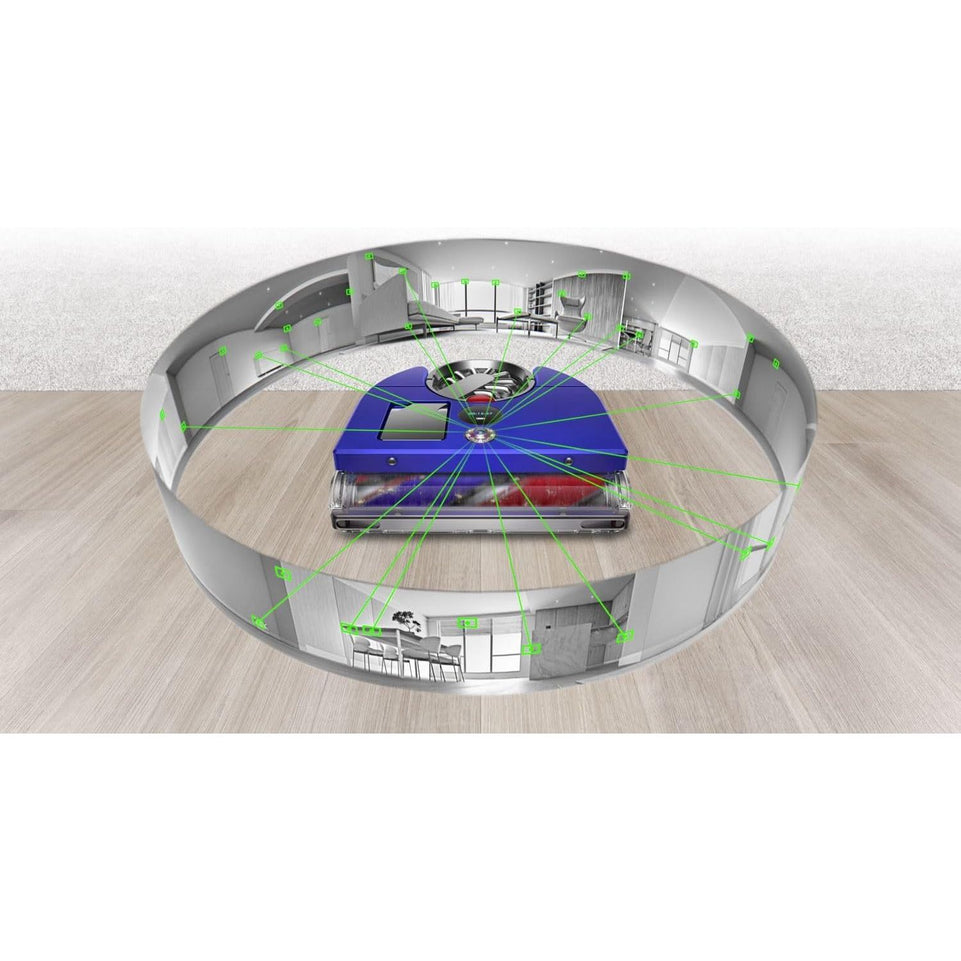 Dyson 360 Robot Vacuum Cleaner | Smart Automated Vacuum | Vis Nav | RB03 | Blue Nickel