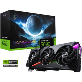 MSI GeForce RTX 5090 Vanguard SOC Graphics Card | 32GB GDDR7 512-Bit Memory | 2512 MHz Boost Clock | 28 Gbps Memory Speed | 21760 CUDA Cores | PCI Express Gen 5