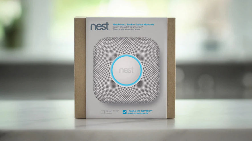 Google Nest Protect Alarm | Smoke and Carbon Monoxide Alarm | 2nd Gen | Battery