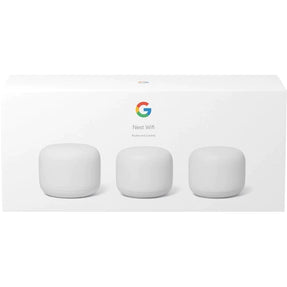 Google Nest Dual-Band Wi-Fi System | Router & 2 Add-on Points | Snow