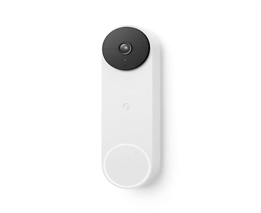 Google Nest Doorbell | Wired | Smart Video Security Doorbell Camera | Snow