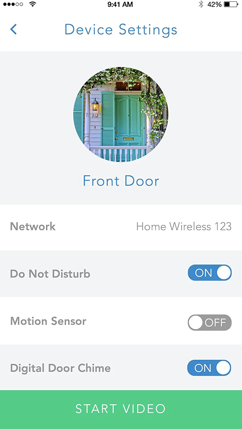 SkyBell Wi-Fi Video Doorbell Version 2.0 Classic | Silver