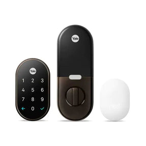 Google Nest X Yale Lock with Nest Connect | Tamper-Proof Smart Lock for Keyless Entry | Oil-Rubbed Bronze