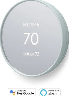 Google Nest Thermostat | 4th Gen Smart Programmable Wifi Thermostat | Snow