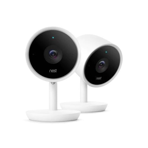 Google Nest Cam | IQ Indoor Security Camera | Full HD | White | Pack of 2