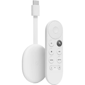 Google Chromecast with Google TV | 4K Media Streamer with Remote Google Assistant | Snow
